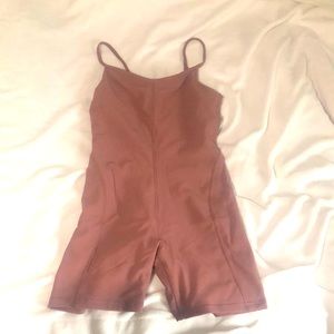 Lululemon biker short unitard dusty rose